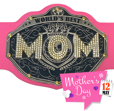 Mom belt with Mother's Day date 2024 May 12