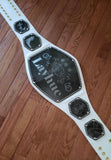 Custom Sample Championship 2.0 Belt White Belt / Black Plates + Black Bling Borders