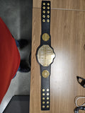 Custom Sample 28" Mini Championship Belt - Black Belt / Gold Plates