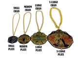 Champion Chains and Plate Sizes in Color