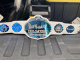 Custom Sample Championship 1.0 Belt - White Belt / Blue Plates