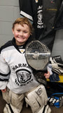 Hockey belt with kid
