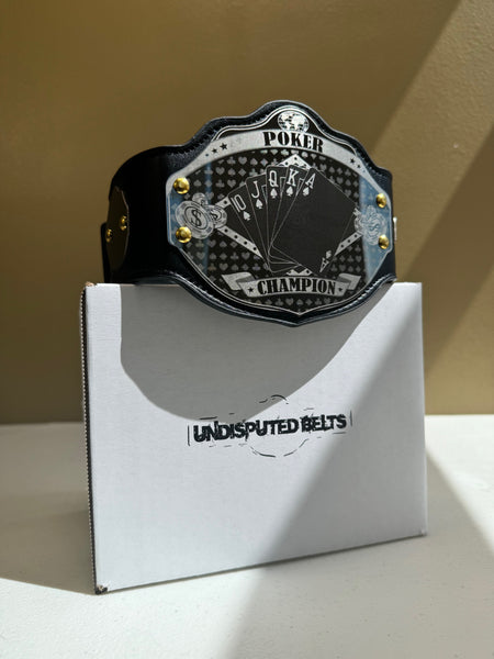 Mini Poker Championship Belt - Custom Text – Undisputed Belts
