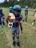Football belt with kid