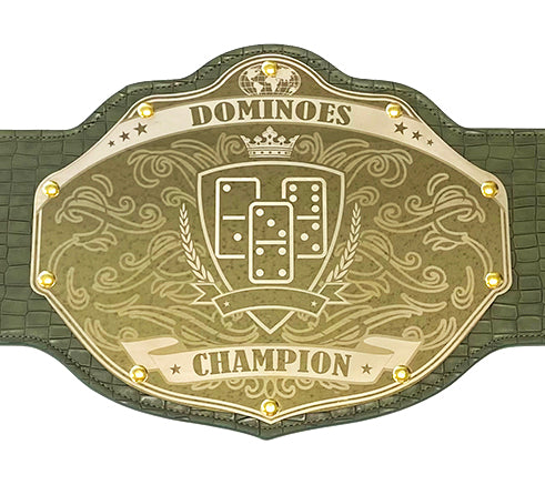 Dominoes Championship Belt Trophy Custom Championship Belts