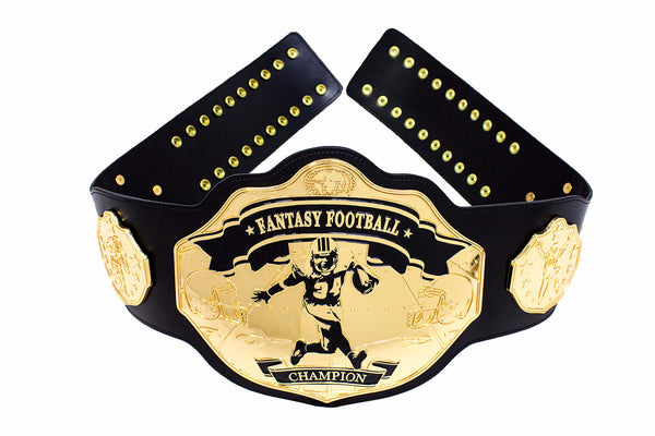 Fantasy Football Championship Belt Black Gold Undisputed Belts