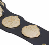 Fantasy Football Championship Belt Black Gold Undisputed Belts