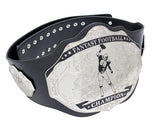 Fantasy Football Championship Belt Trophy Black Silver Undisputed Belts