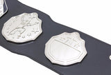 Fantasy Football Championship Belt Trophy Black Silver Undisputed Belts