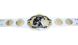 Fantasy Football Championship Belt White Silver Undisputed Belts