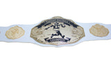 Fantasy Football Championship Belt Trophy White Gold Undisputed Belts