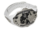 Fantasy Football Championship Belt White Silver Undisputed Belts