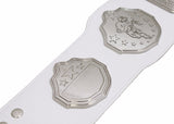 Fantasy Football Championship Belt Trophy White Silver Undisputed Belts