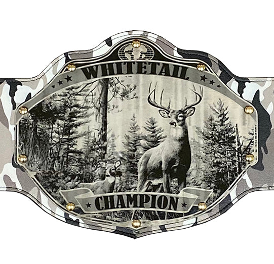 Deer Buck Hunting Championship Belt Trophy